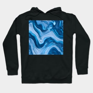 ELEGANT SKY BLUE LIQUID MARBLE DESIGN, IPHONE CASE AND MORE Hoodie